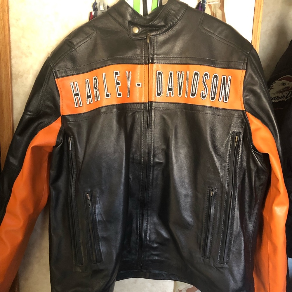 light weight leather jacket Harley-Davidson